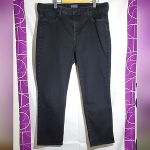 NYDJ Sheri Slim Lift X Tuck Technology Black Women's Jeans - Size 16W